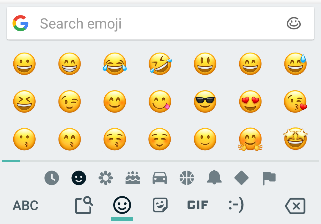 ios emojis Google Keyboard