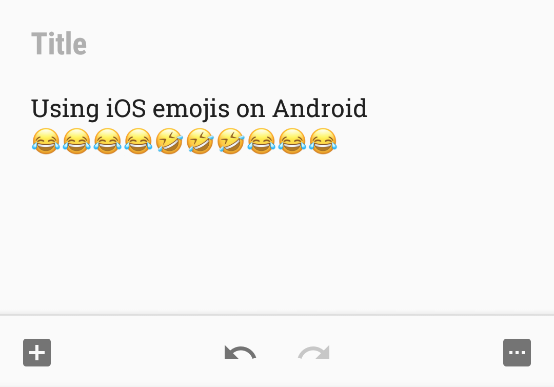 ios emojis on Android