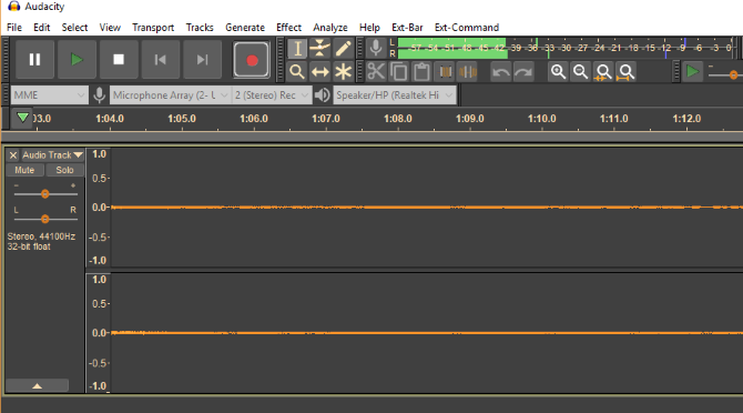 Record an external USB device in Audacity