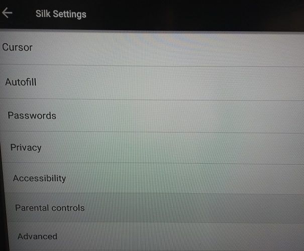 silk fire tv parental controls