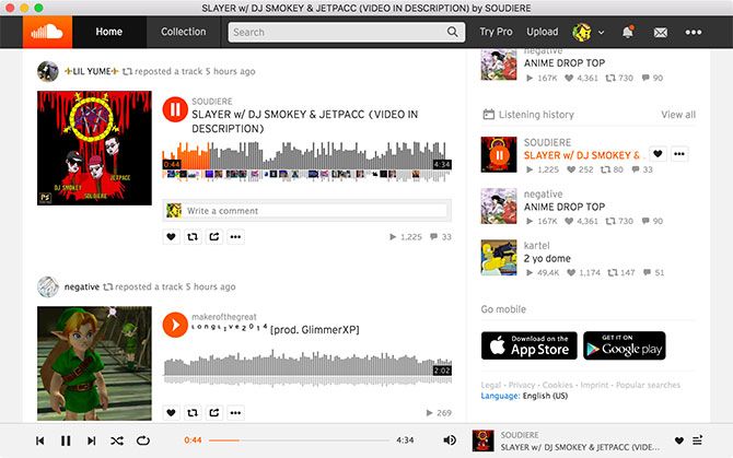 sound cloud download for mac os x