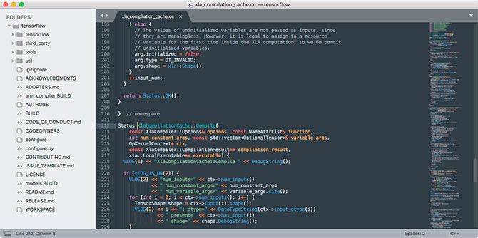 what are the best programming text editors for a mac with a gui