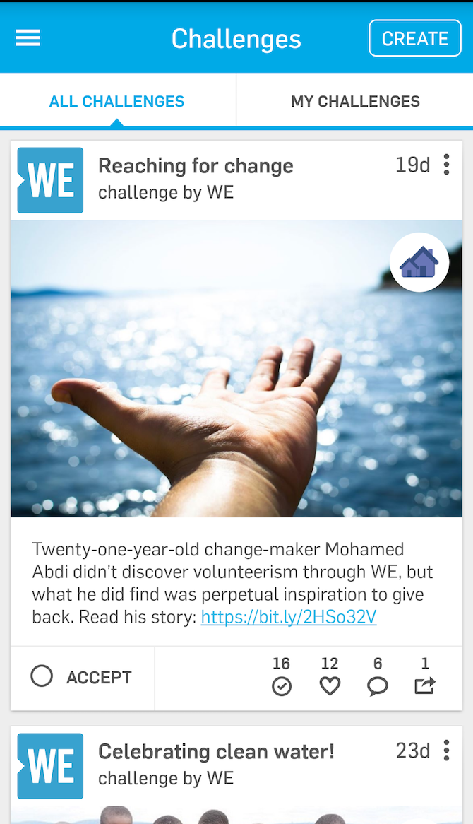 WE Day Android app 2
