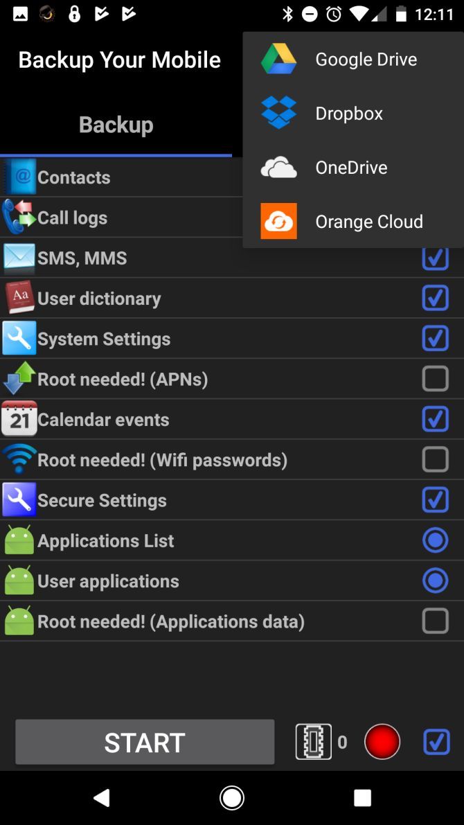 Backup Your Mobile Cloud Apps