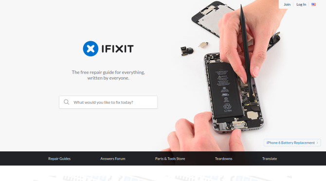 وب سایت تعمیر گجت IFixIt