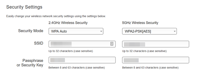 Impostazioni di sicurezza del router