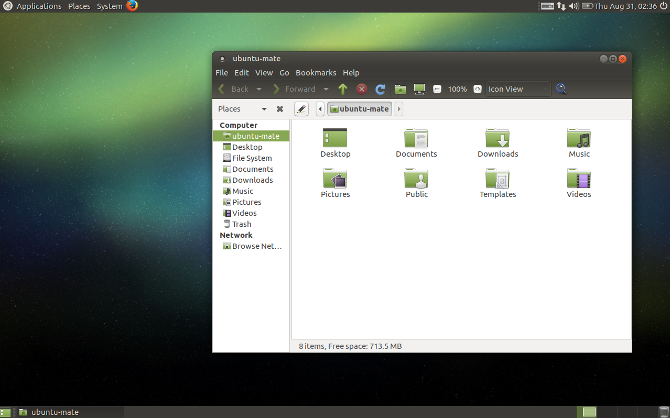 Ubuntu MATE desktop