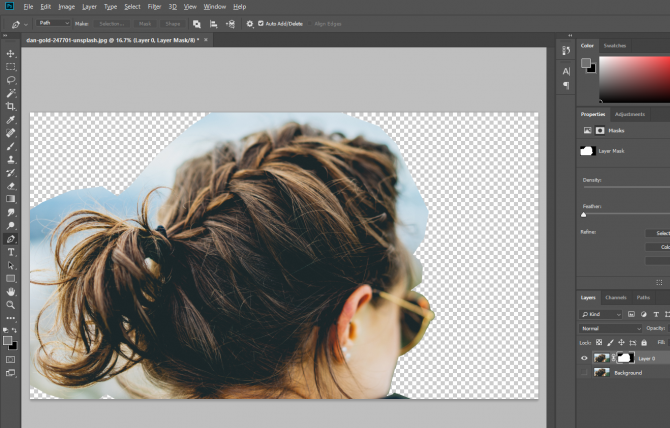 refine edge tool for perfect selections
