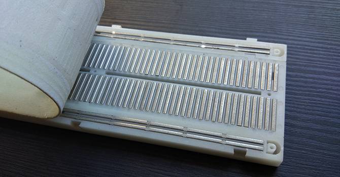Breadboard From Underneath