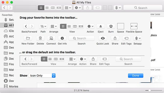 Customize macOS Finder