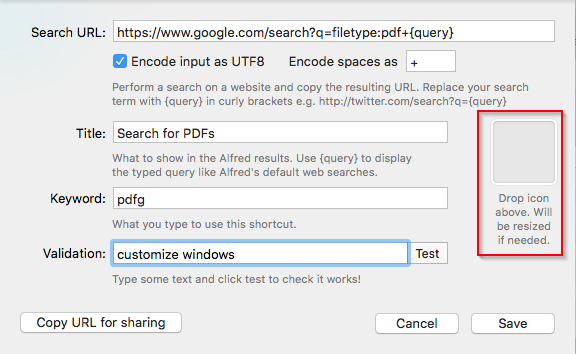setting up custom search for Google pdfs