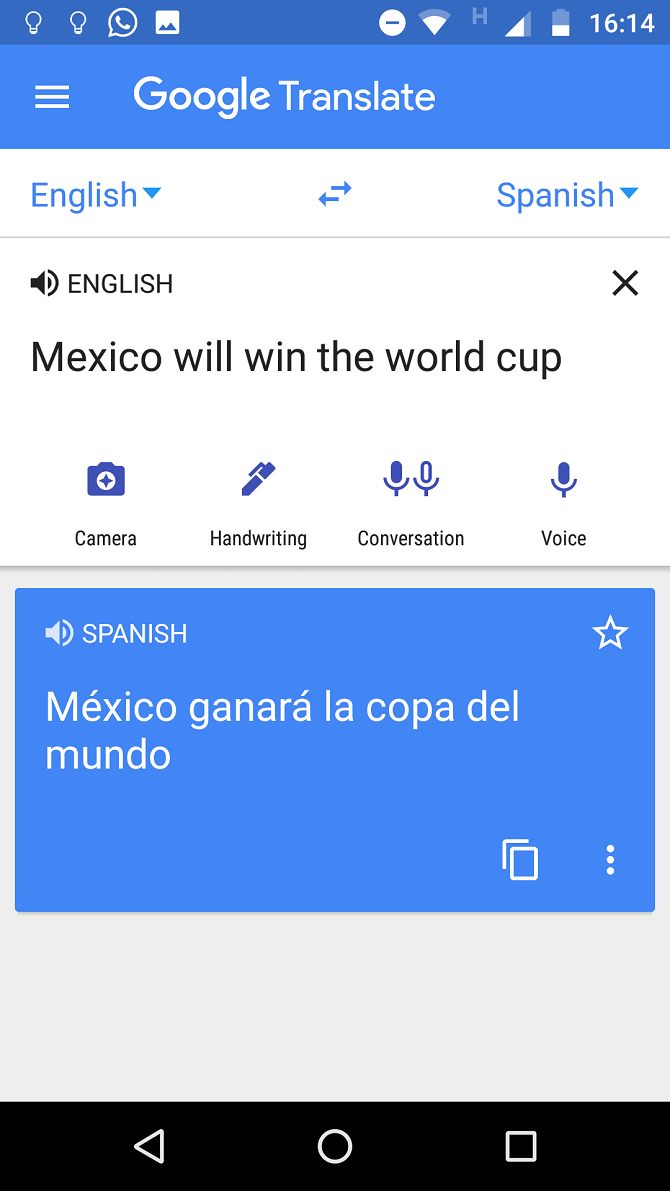 Google Translate Android 1