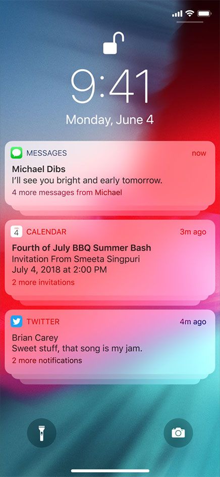 grouped_notifications iOS 12