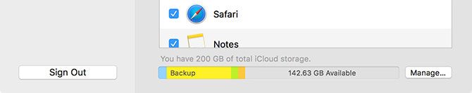 iCloud Storage Space