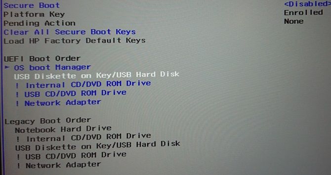 A BIOS boot screen