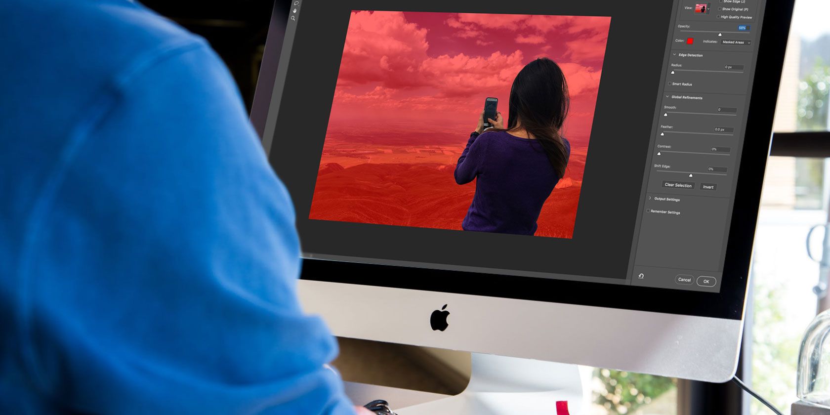 open refine edge in photoshop for mac