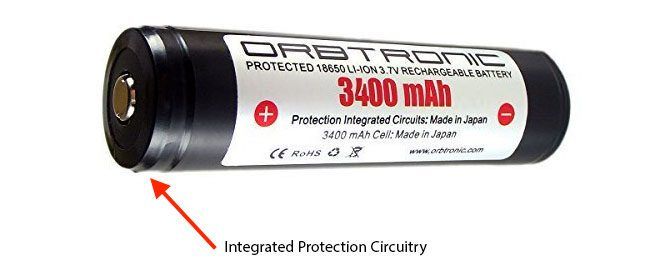 Protected 18650 Battery