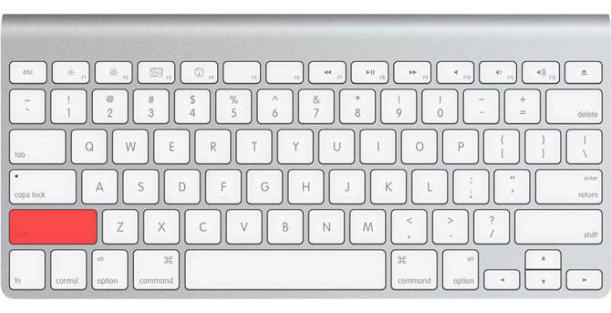 Apple Smart Keyboard Tenere premuto Maiusc