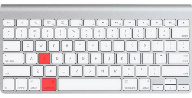 Apple Smart Keyboard Command + S
