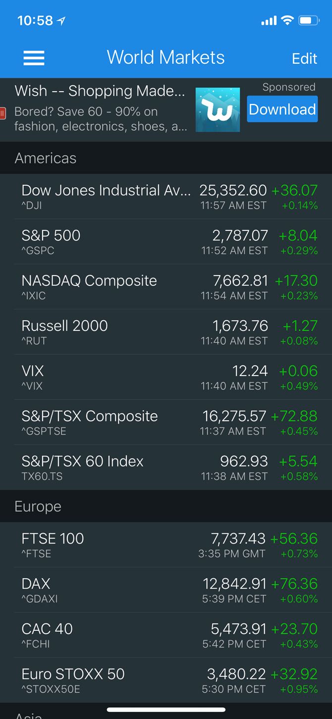 best app for stock market updates