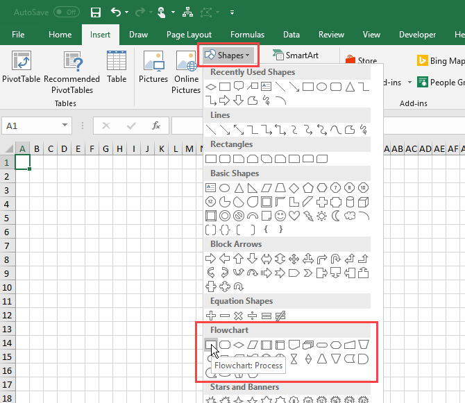 Select a Shape in Excel