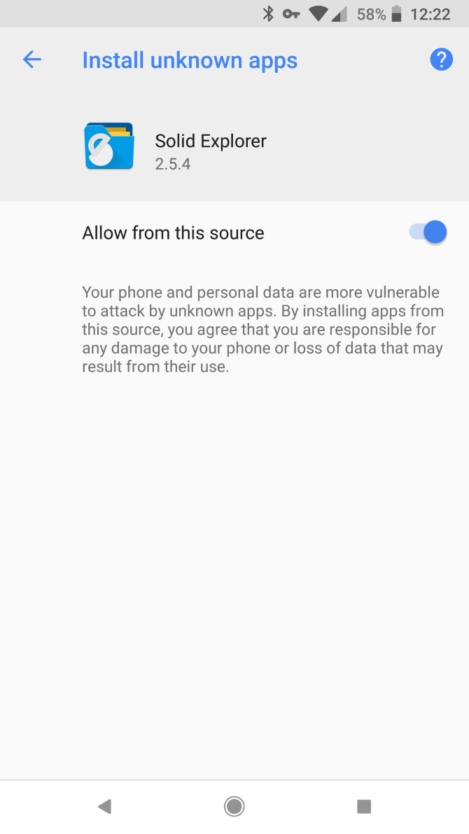 Android Unknown Apps Access Oreo
