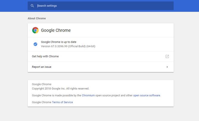 Google Chrome should automatically update