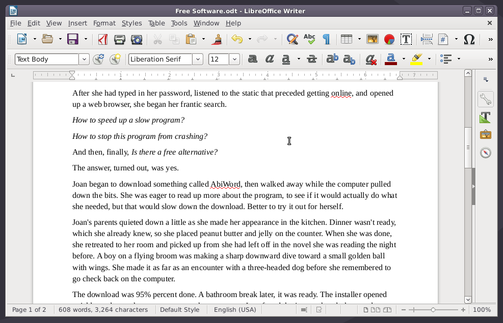 LibreOffice on Devuan