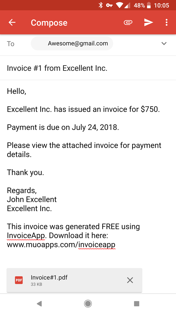 Mini-Send-Invoice