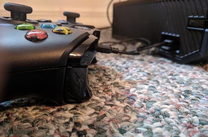 Xbox One Controller with Connected Cable