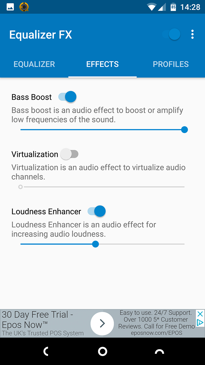 Equalizer FX Android Loudness