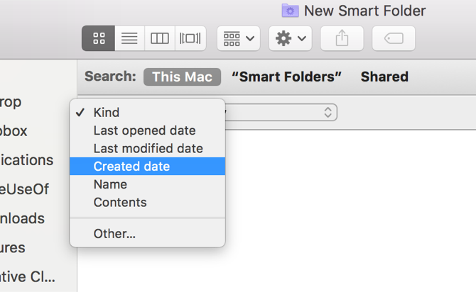 Mac Search Criteria