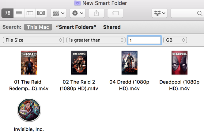 Mac Large Files Smart Folder