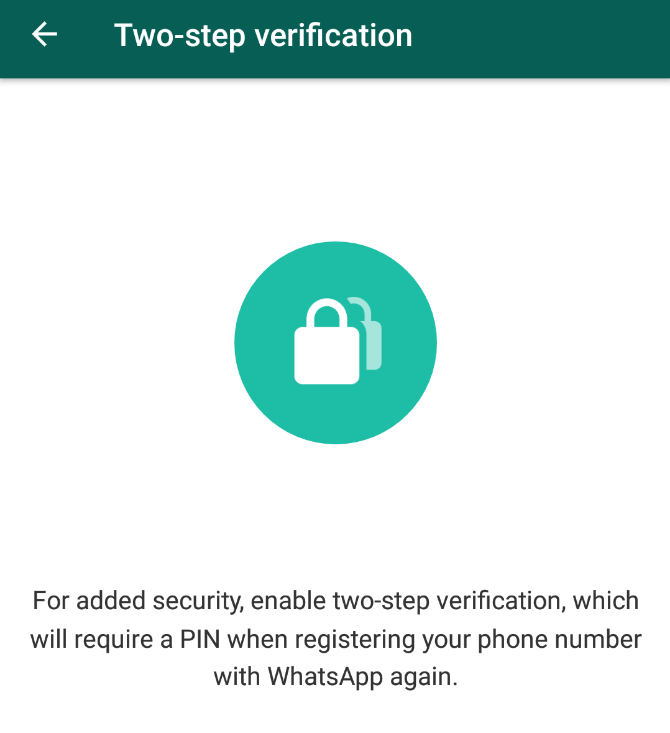 whatsapp two step verification
