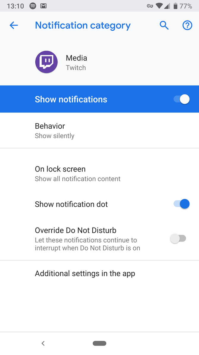 12-Android-Notification-Channel-Options