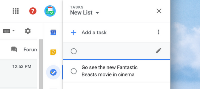 Add a New Task - Google Tasks