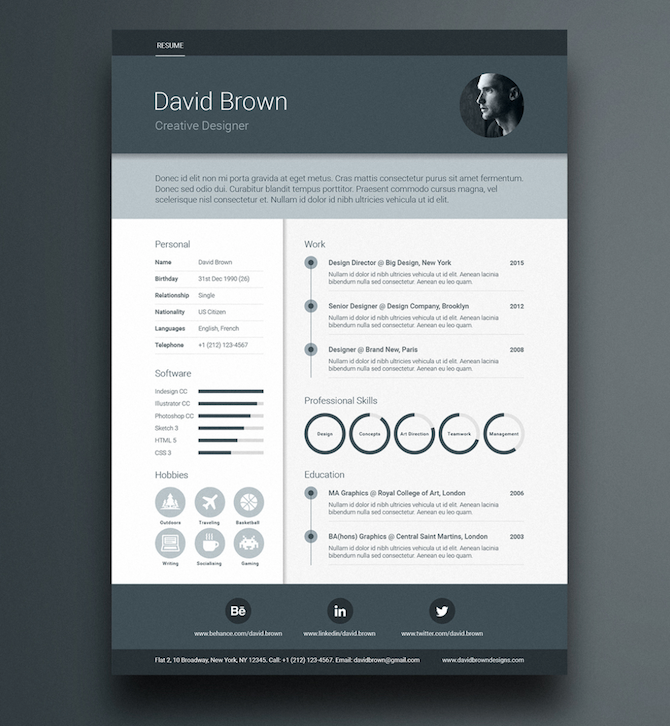 Find The Perfect Indesign Resume Template To Showcase Your Skills
