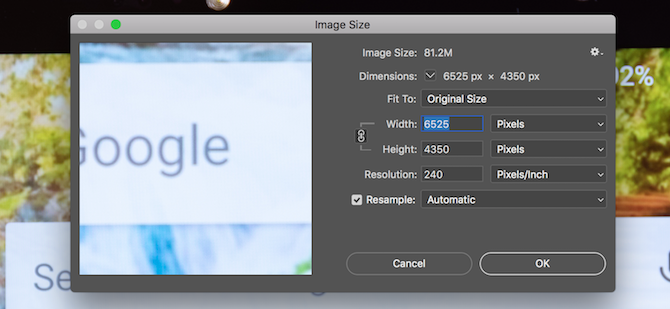 how to properly resize images in photoshop