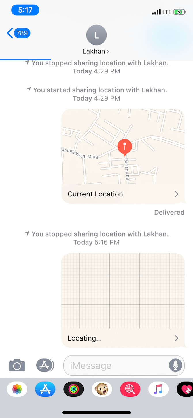 Share location Messages 3