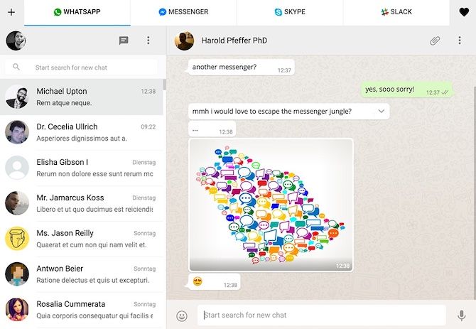 all in one messenger for chrome