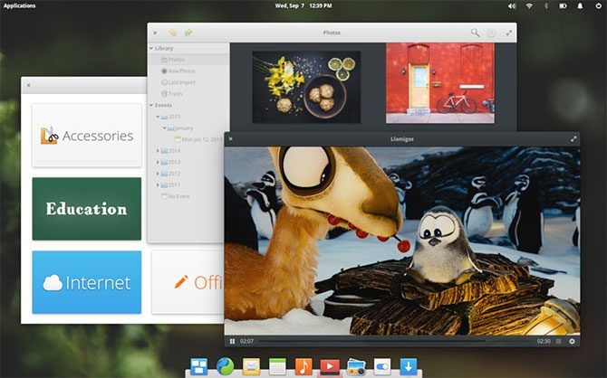 This is a screen capture of elementary OS