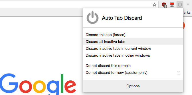 Auto Tab Discard extension for Firefox