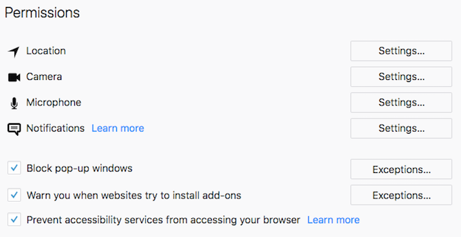 firefox disable accessibility options
