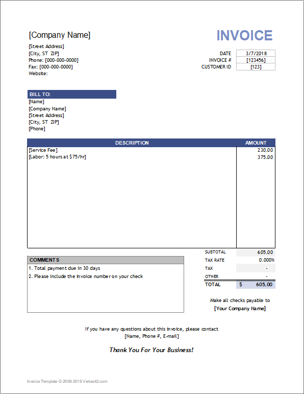 16 Invoice Template Microsoft Word 2008 Mac Pics Invoice Template Ideas