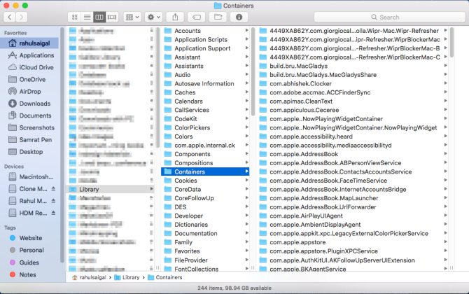 library containers folder - 5 cartelle macOS che non dovresti mai toccare (e perché)