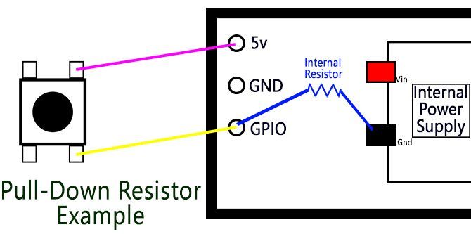 Pull-Down Resistor Example Diagram