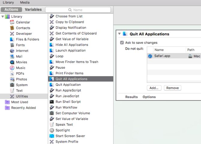 automator quit all apps