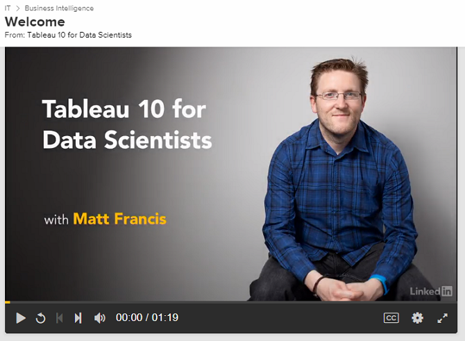 tableau for data scientists video