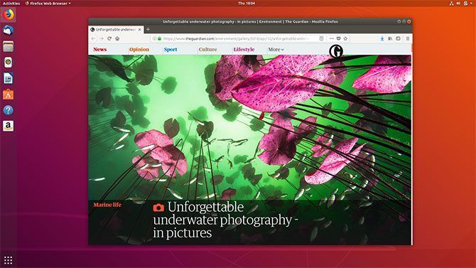 This is a screen capture of Ubuntu Desktop