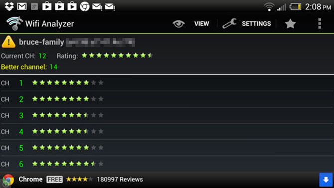 Wifi Analyzer Android Channel Ratings